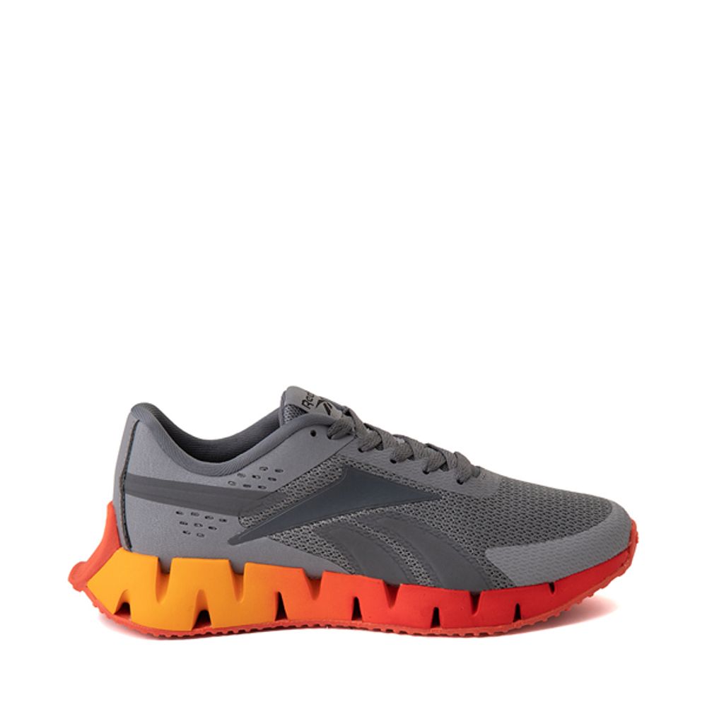 Reebok Zig Dynamica 2 Athletic Shoe - Big Kid Pure Gray / Dynamic Red ...