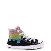 Converse Chuck Taylor All Star Hi Glitter Drip Sneaker Little