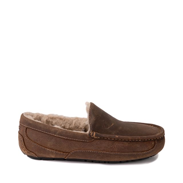 UGG Mens UGG Ascot Matte Leather Slipper Tan Pueblo Mall