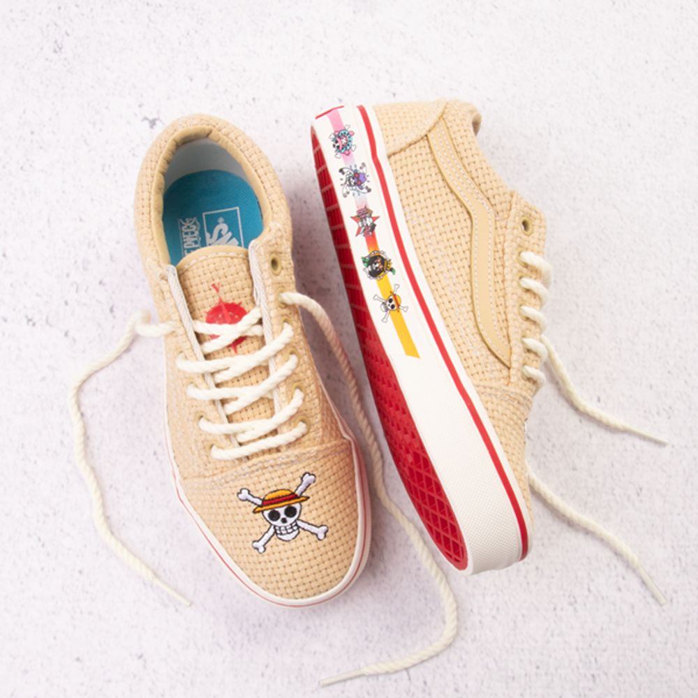 Vans x One Piece Old Skool Skate Shoe - Little Kid Natural | Mall of ...