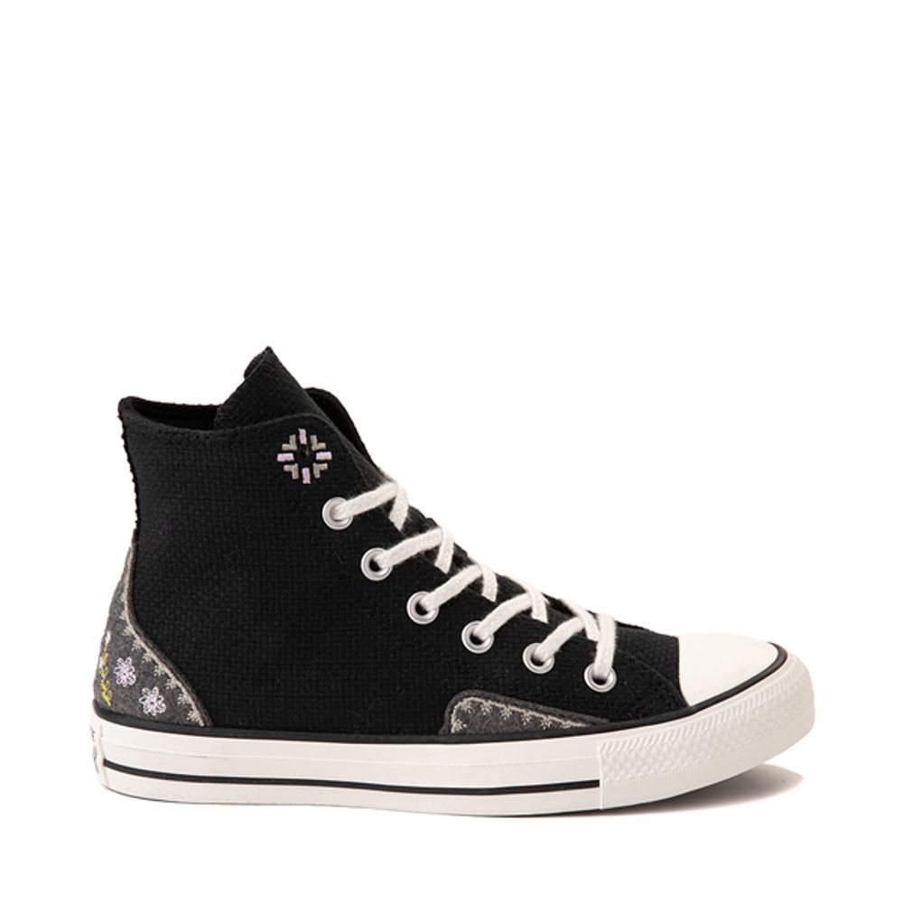 Womens converse black sales all star hi trainers