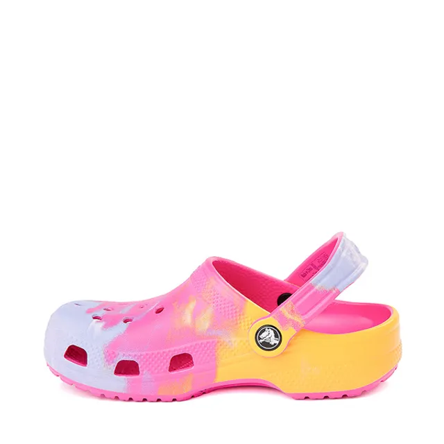 Tie dye crocs with best sale fur journeys