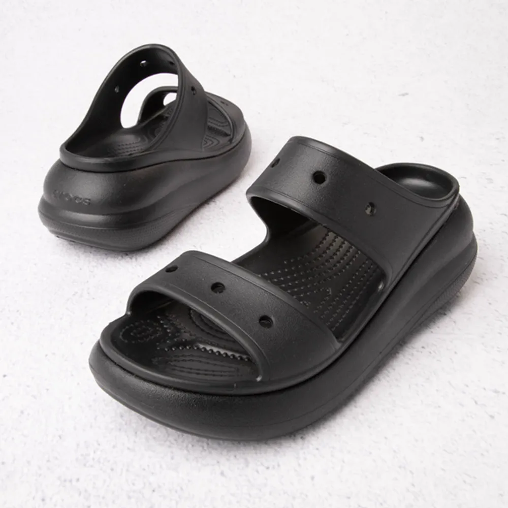 Crocs Crush Platform Sandal - Black | Brazos Mall
