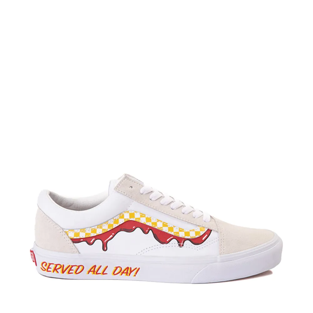 White old skool vans on sale journeys