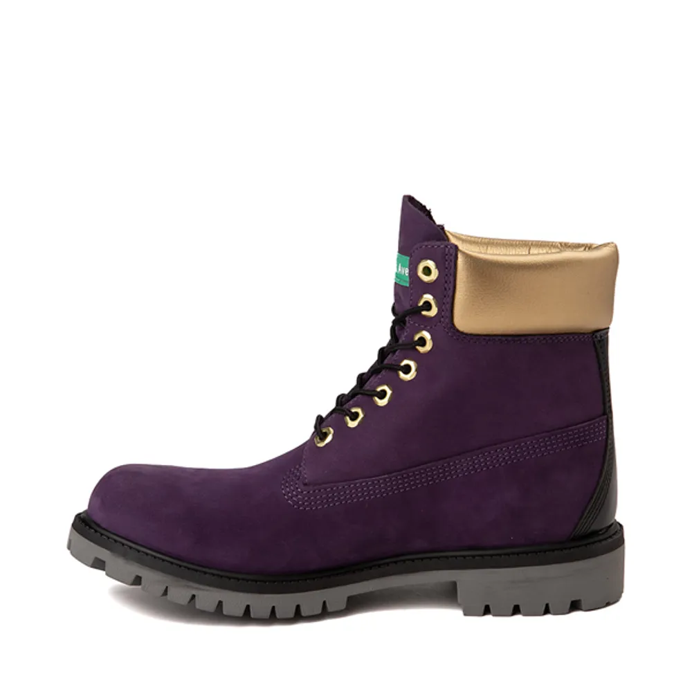 Purple and cheap gold timberlands