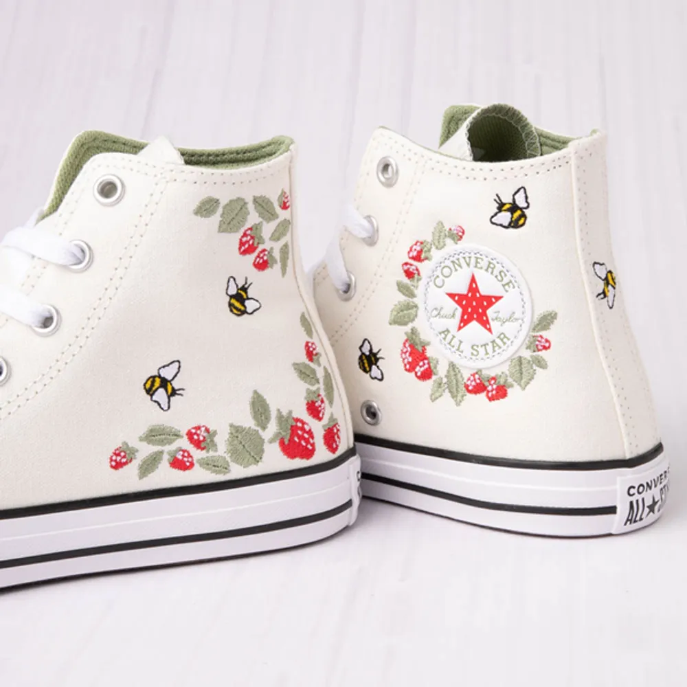 Converse Chuck Taylor All Star Hi Berries and Bees Sneaker Little Kid Natural Hamilton Place