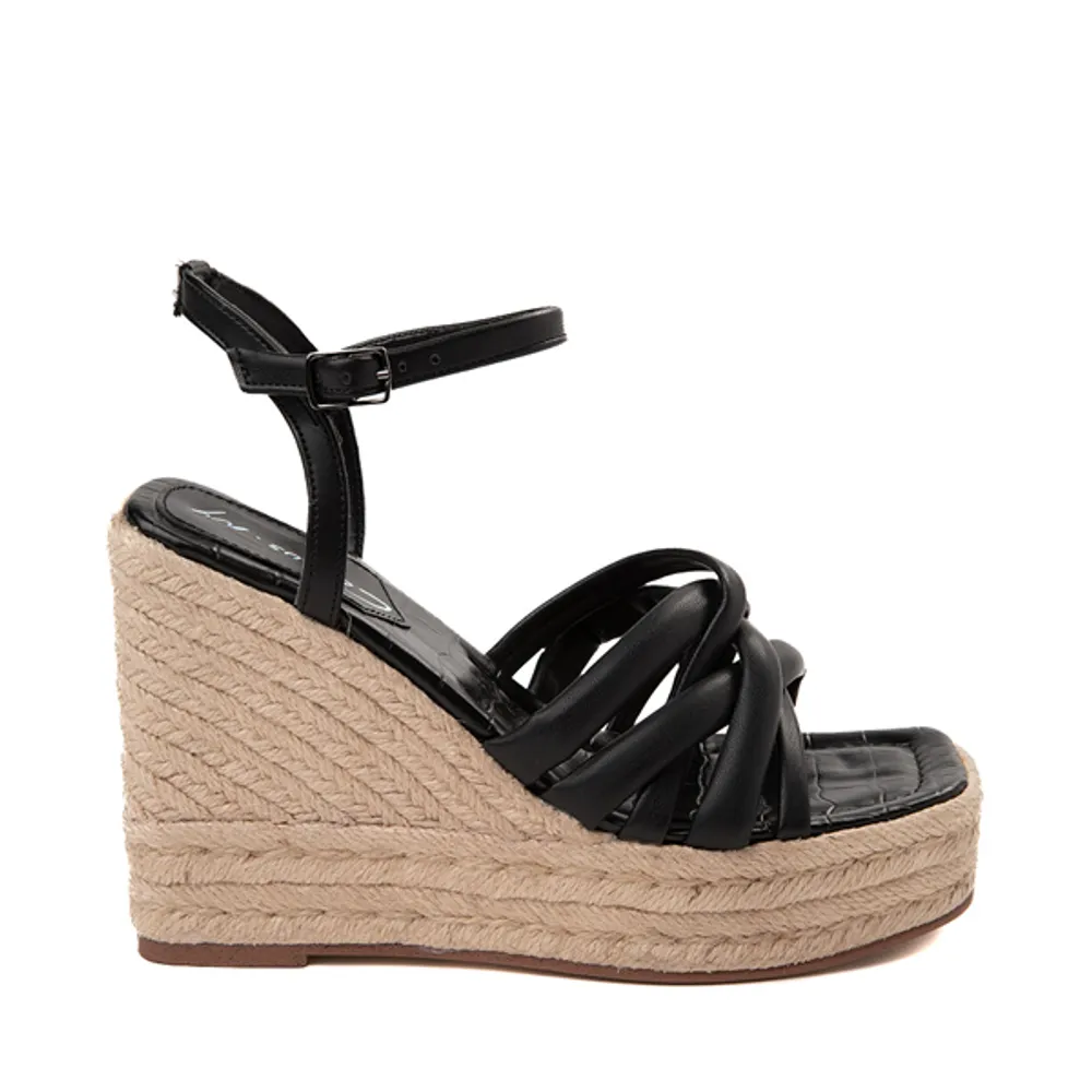 Circus NY Womens Circus NY Irene Platform Wedge Sandal - Black | Mall ...