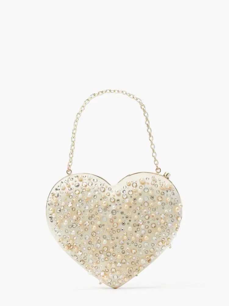 Kate Spade Bridal Embellished 3d Heart Clutch | Mall of America®