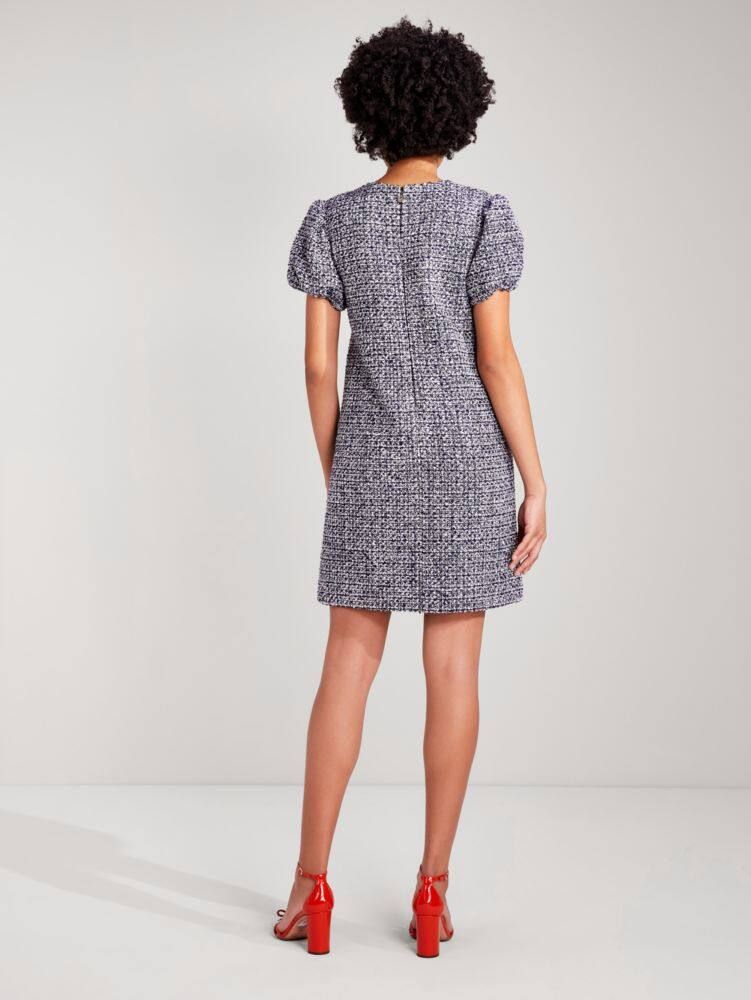 Kate spade puff outlet sleeve tweed dress