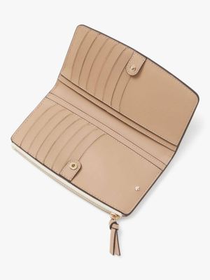 Kate Spade Knott Colorblocked Zip Slim Wallet | Metropolis at ...