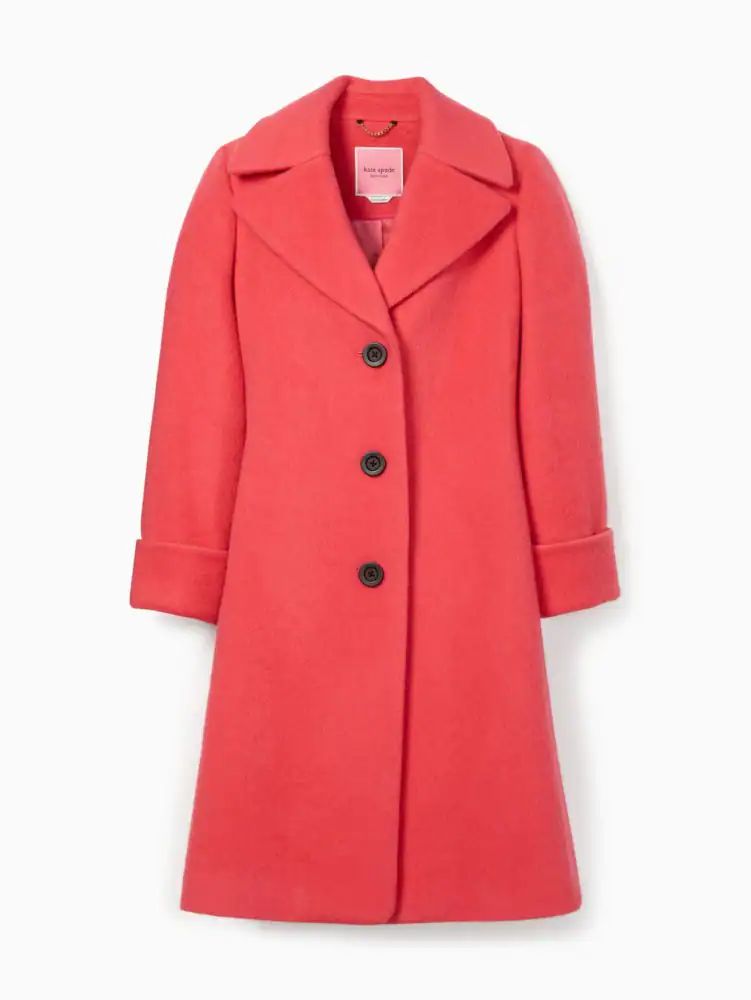 Kate spade clearance red wool coat