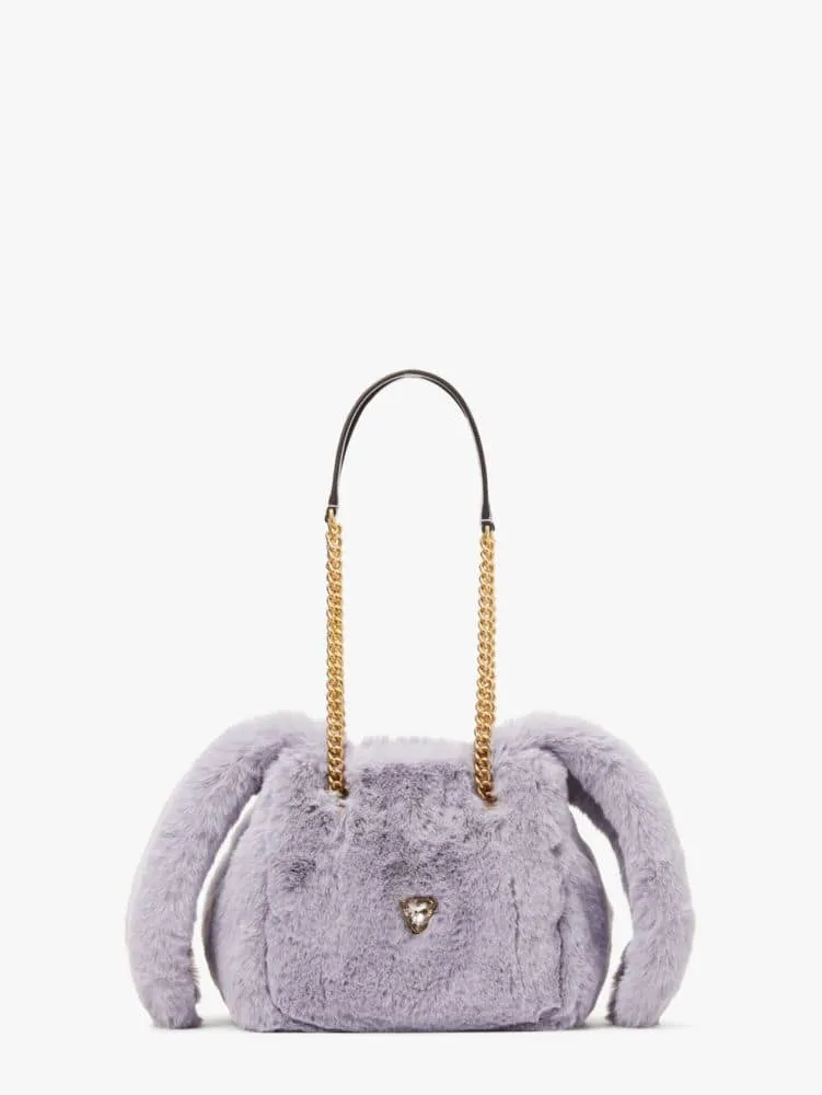 Kate Spade Fluff Embellished Faux Fur Small Bucket Bag The Summit