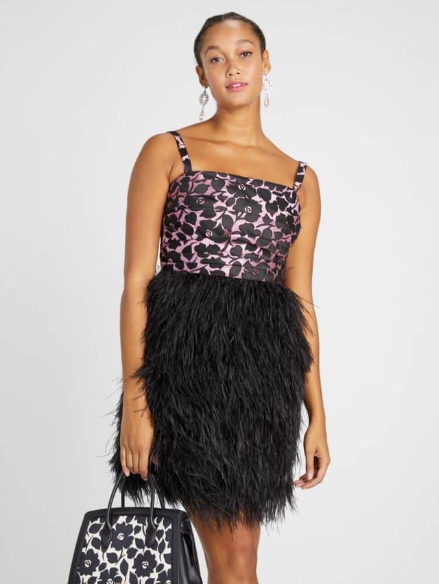 Kate spade feather clearance dress