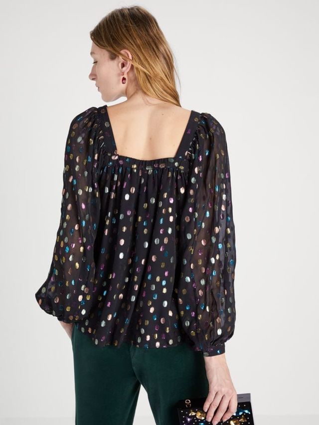 Kate Spade Organza Dots Puff Sleeve Top | Mall of America®