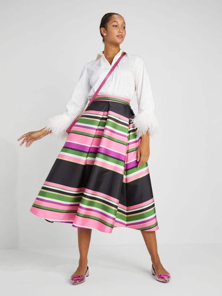 2025年最新】stripe jacquard volume skirtの人気アイテム