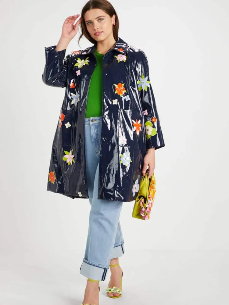 Kate Spade Floral Embellished Raincoat The Summit