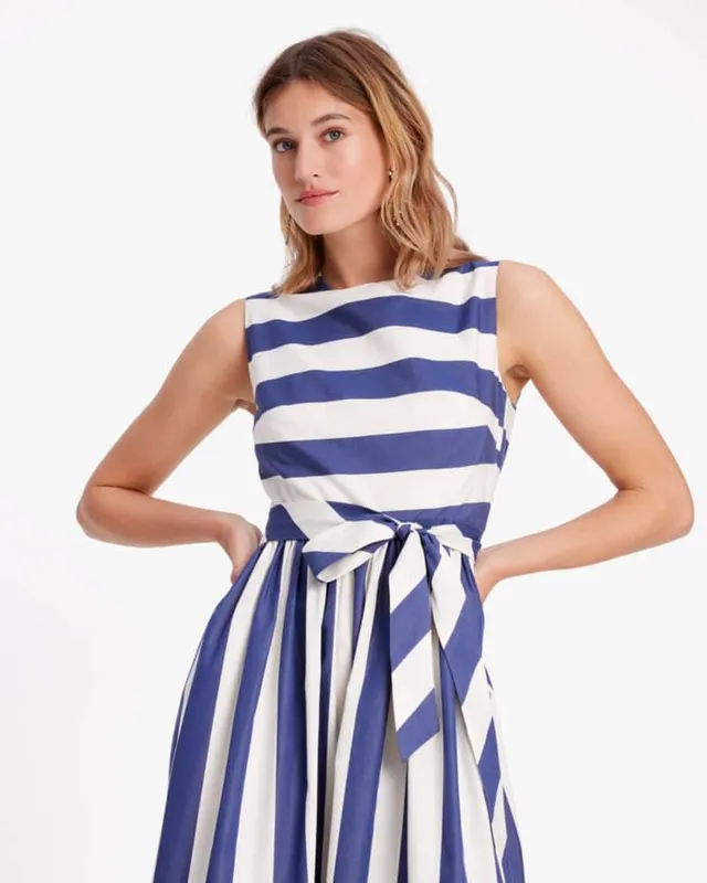 Kate Spade Awning Stripe Tie-waist Dress | The Summit