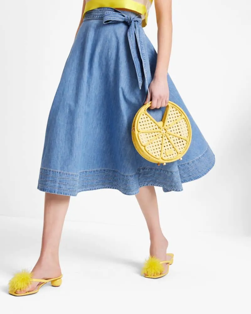 Kate Spade Chambray Midi Skirt | The Summit