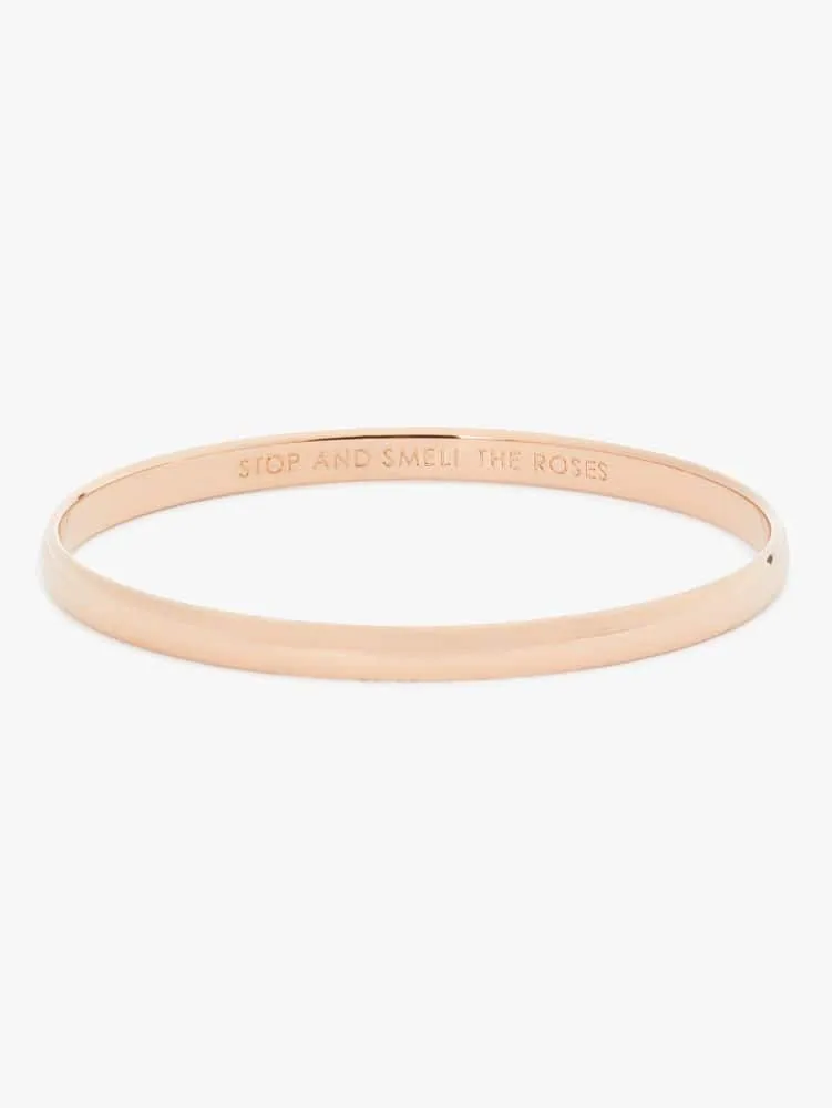 Kate spade rose gold bangle clearance stop and smell the roses