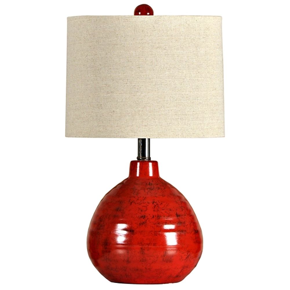 Kirkland's Red Ceramic Jug Table Lamp Alexandria Mall