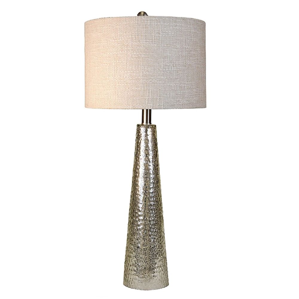 Kirklands Silver Mercury Glass Cone Table Lamp | Hamilton Place