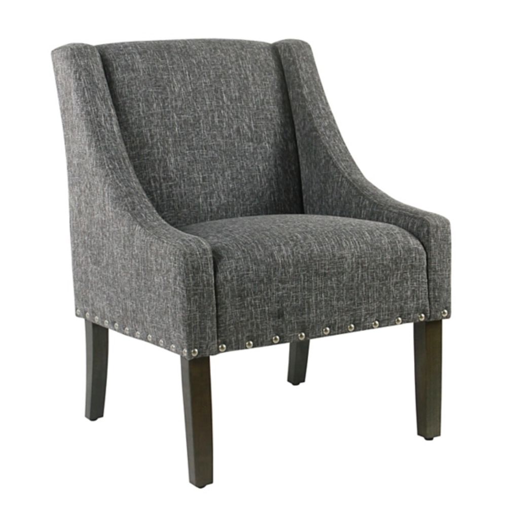 Kirkland's Slate Gray Swoop Accent Chair Alexandria Mall