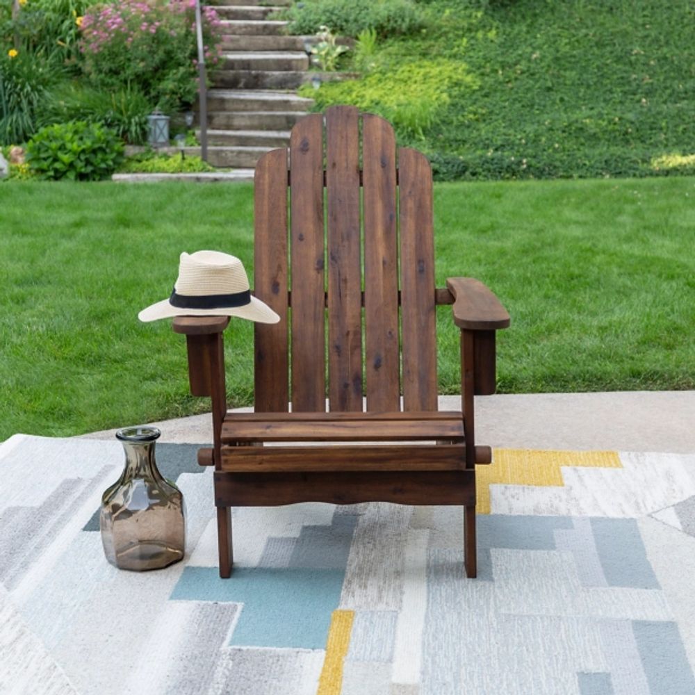 Dark brown adirondack deals chairs