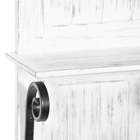 Kirkland s White Beadboard Shelves with Towel Bar Rack