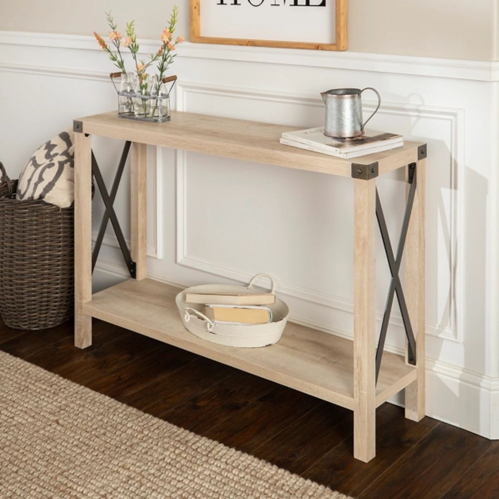 Farmhouse x clearance console table