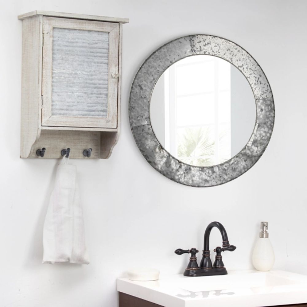 Kirkland's Round Galvanized Wall Mirror, 22 in. Hamilton Place