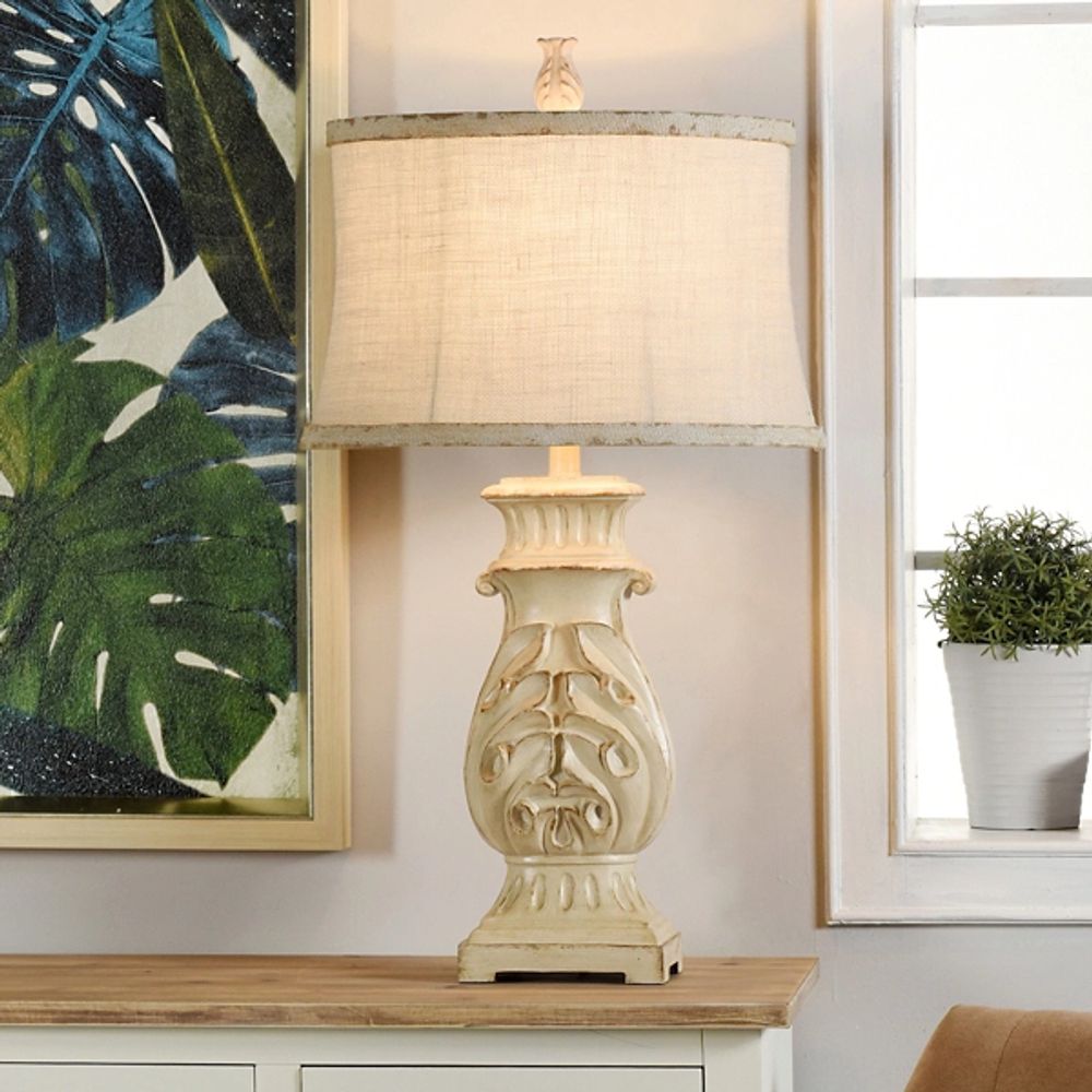 Kirklands Natural French Country Table Lamp Hamilton Place