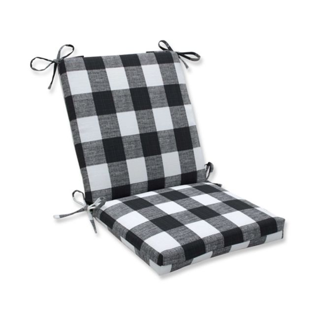 Black buffalo cheap check chair cushions