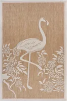 Kirklands Natural Flamingo Indoor/Outdoor Area Rug, 5x7 | Hamilton Place