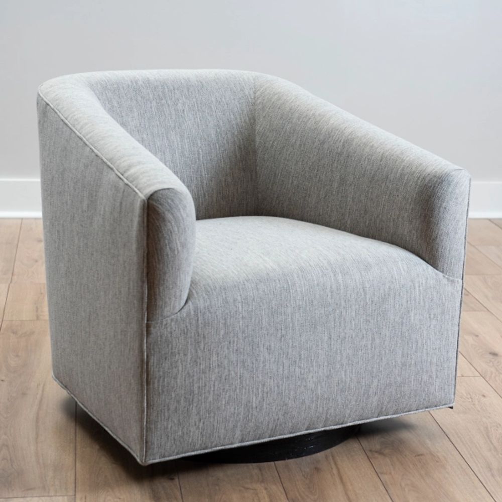 Kirkland's Gray Cordilia Swivel Chair Alexandria Mall