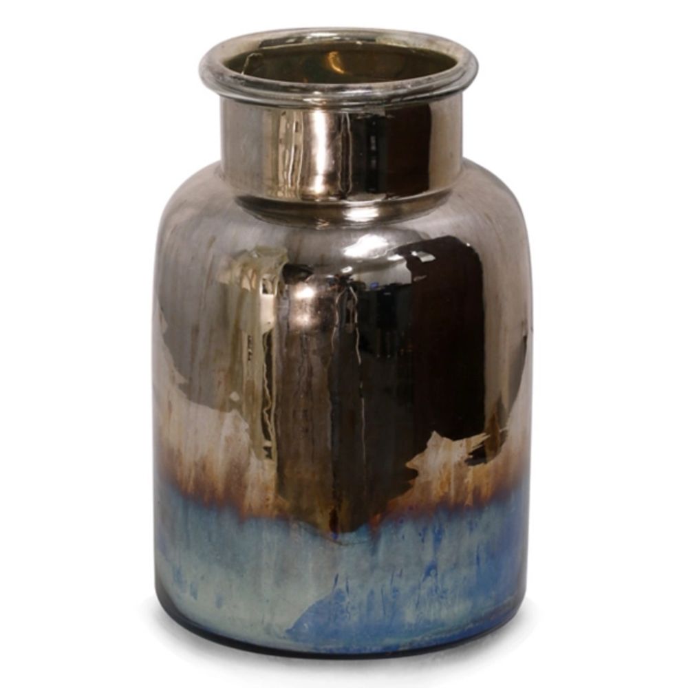 Kirkland's Golden Bronze Glass Vase with Metallic Base Alexandria Mall