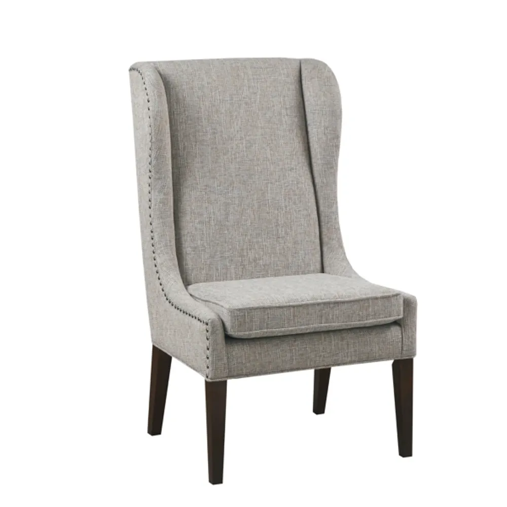 Kirkland's Heather Gray High Wingback Dining Chair | Hamilton Place