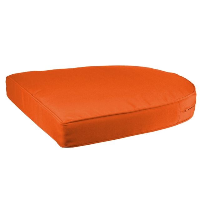 Orange outdoor seat cushions sale