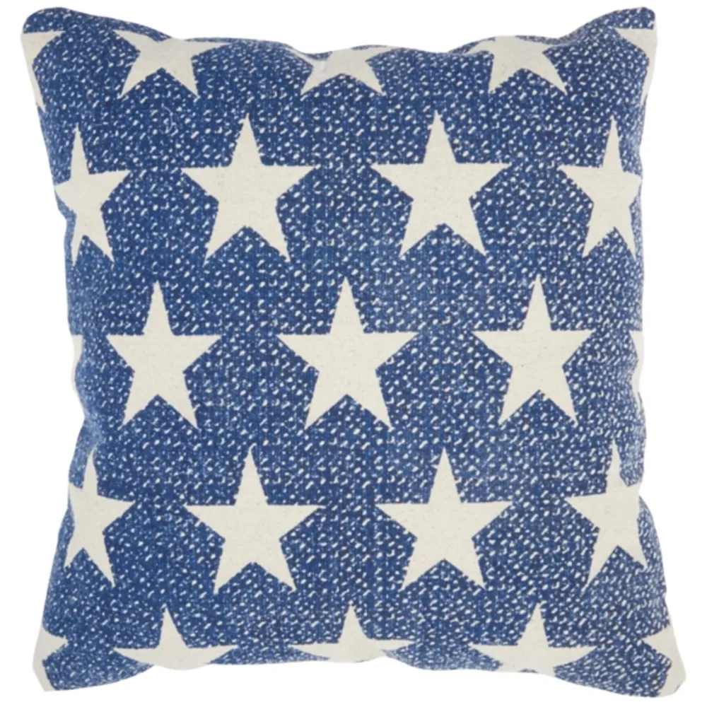 Navy 2024 star pillow