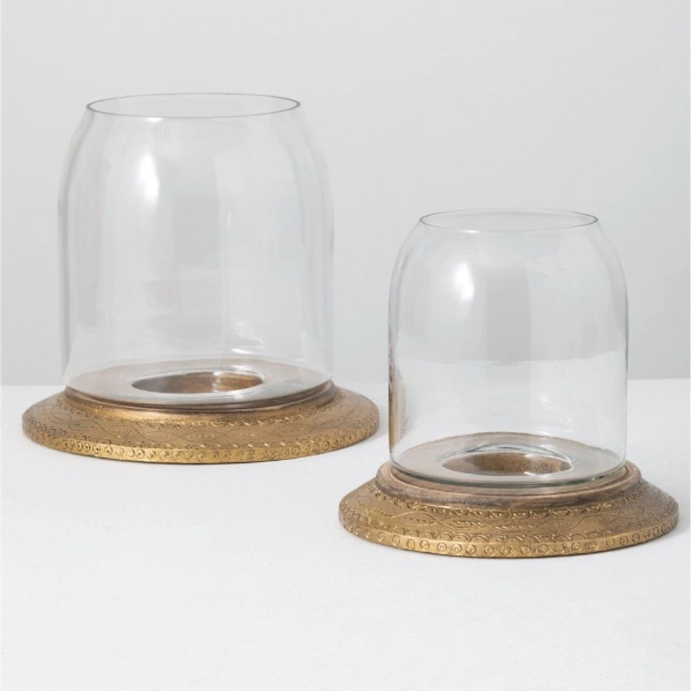 Kirkland's Golden Base 2pc. Hurricane Set Alexandria Mall