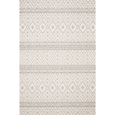 Kirkland's Ivory Midcentury Modern Geo Area Rug, 5x7 | Hamilton Place