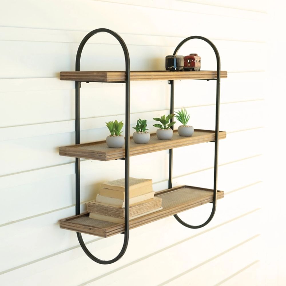 Kirkland's Rustic Oval Frame Floating Wall Shelves Alexandria Mall