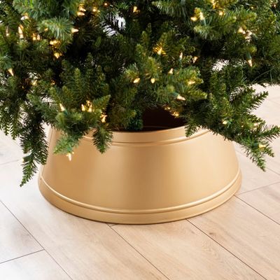 Kirkland's Gold and Galvanized Metal Tree Collar | Alexandria Mall