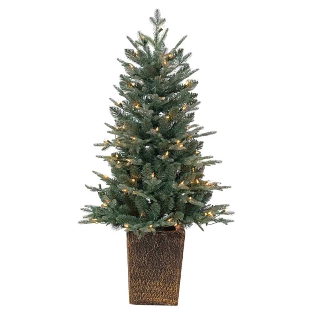 Kirkland's 4 ft. PreLit Blue Spruce Potted Christmas Tree Alexandria