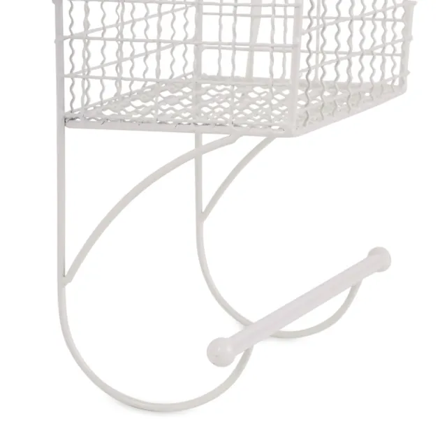 Basket that hangs from towel online bar