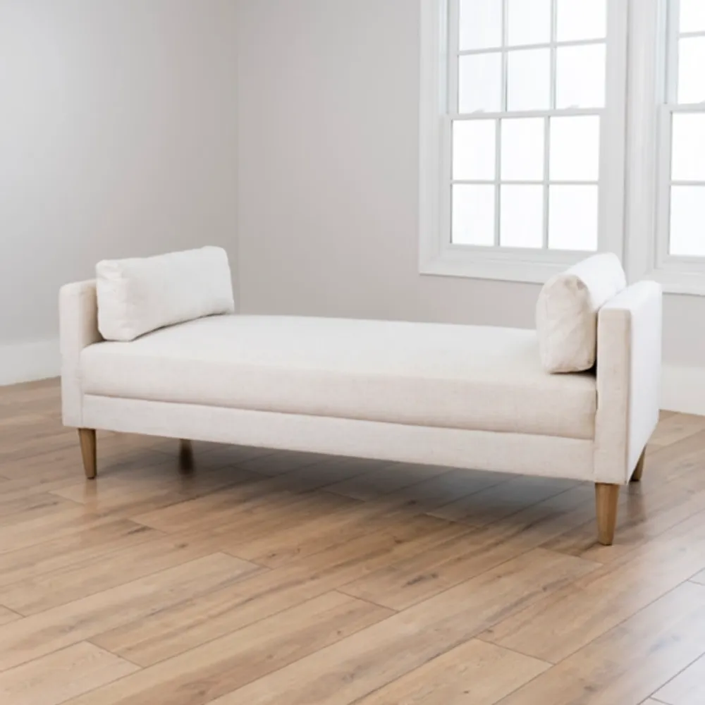 Kirkland's Ivory Birch Wood Chaise Lounge Hamilton Place