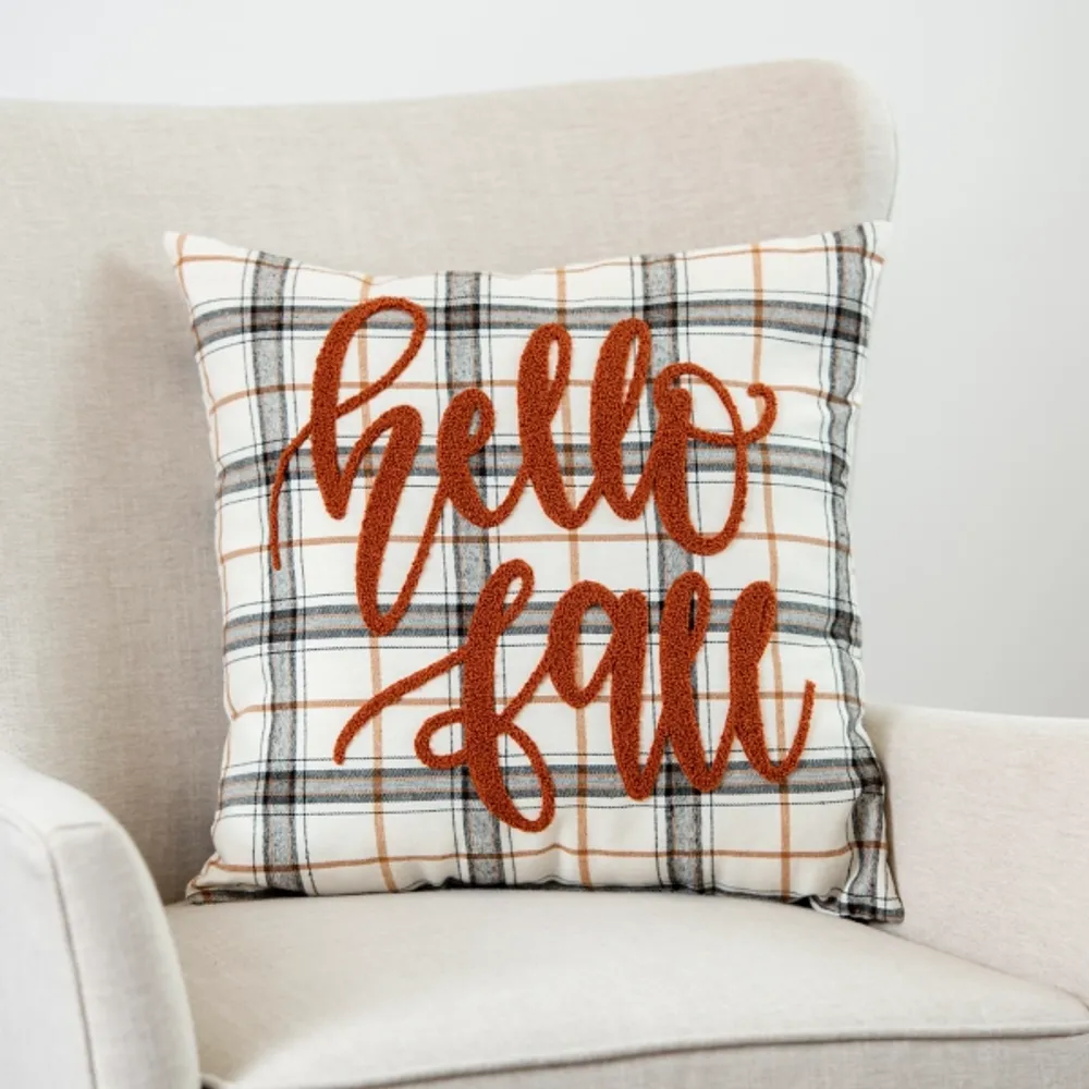 Hello shop fall pillow