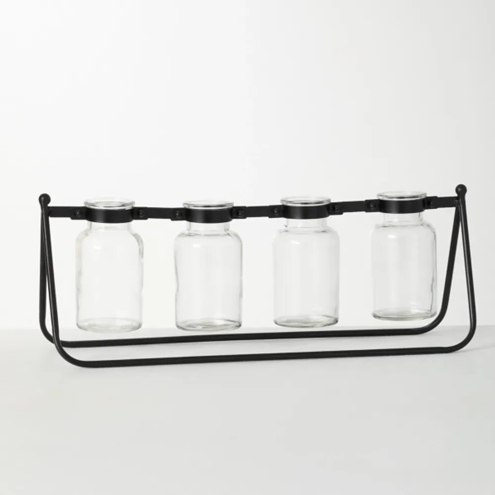 Kirklands Black 4Bottle Runner Vase Hamilton Place