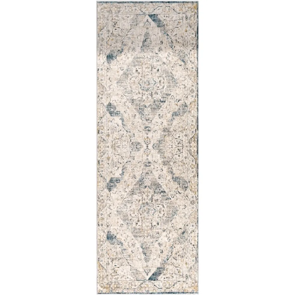 Kirklands Blue Abstract Medallion Runner | Hamilton Place