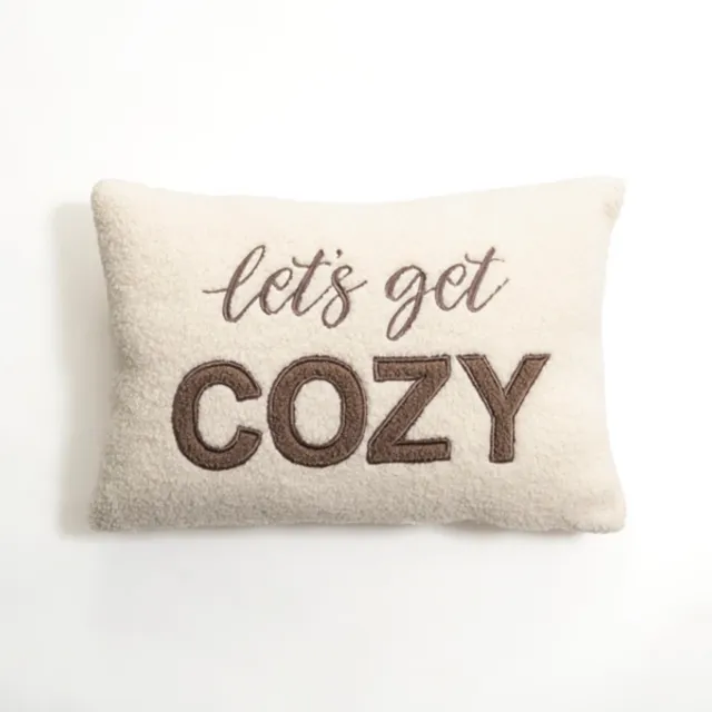 Let's get cozy outlet pillow