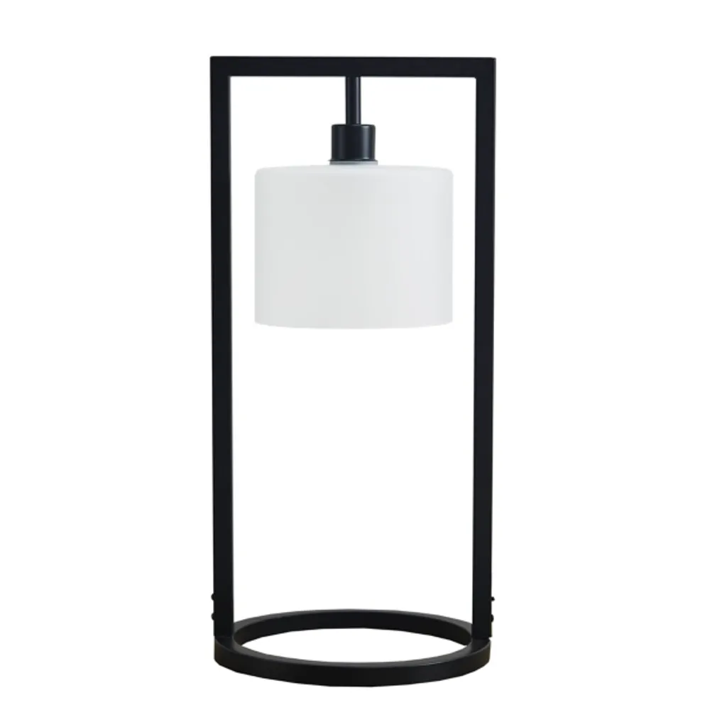 Kirklands Black Rectangle Hanging Shade Table Lamp Hamilton Place